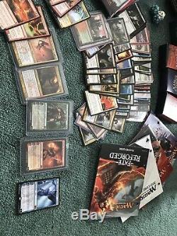 Huge Magic The Gathering Cards Lot Mystic Rares Foils Uncommons Card Sleeves
