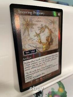 Inspiring Statuary Serialized 198/500 MTG Foil The Brothers' War On Hand