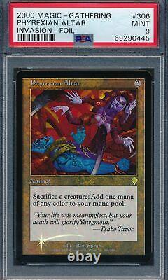 Invasion Phyrexian Altar PSA 9 Graded Magic MTG FOIL (0445)