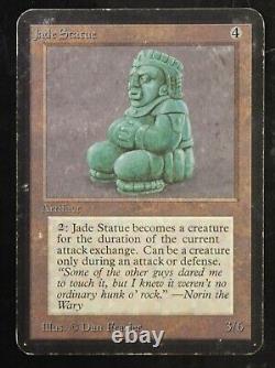 Jade Statue Limited Edition Alpha Damaged/HP MTG Magic English Scratches