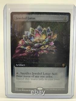 Jeweled Lotus -NM- Commander Legends MTG Artifact Mythic Rare Full Art Foil