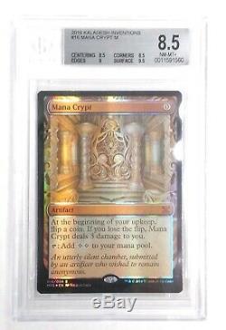 Kaladesh Inventions Complete Bgs Foil Masterpiece Set Mana Crypt 8.5 Mn Mint