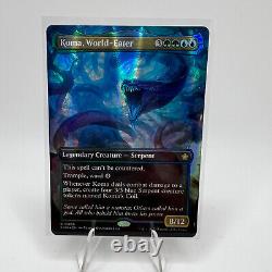 Koma, World-Eater Borderless MANA FOIL Mint MTG Foundations