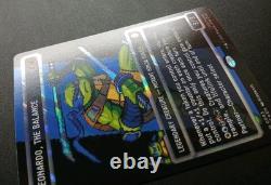 LEONARDO, THE BALANCE M83 Borderless Surge Foil TMNT MTG Commander Pixel Art
