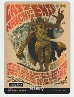 Last March Of The Ents Serialized Poster Foil 065/100 Lord Of The Rings MTG