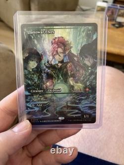 Llanowar Elves Foundations Foil Very Rare Full Art MTG