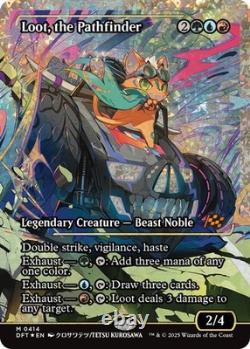 Loot, the Pathfinder (Showcase) (Fracture Foil) #414 (NM) Aetherdrift (DFT) MTG