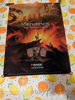 Lord of the Rings Foil Promo Poster Set of 2 18x24 MTG Magic the Gathering