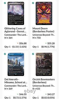 Lot Of 85 Mtg Lotr Tcg! Worth $1,400+? All Cards Nmob! Legendary, Foil, More