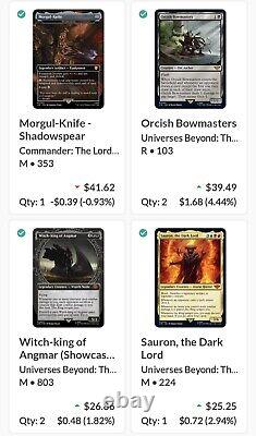 Lot Of 85 Mtg Lotr Tcg! Worth $1,400+? All Cards Nmob! Legendary, Foil, More