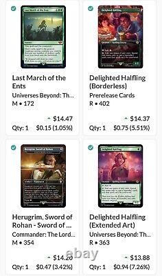 Lot Of 85 Mtg Lotr Tcg! Worth $1,400+? All Cards Nmob! Legendary, Foil, More