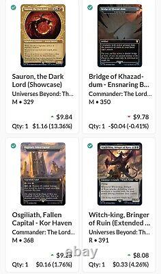 Lot Of 85 Mtg Lotr Tcg! Worth $1,400+? All Cards Nmob! Legendary, Foil, More