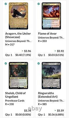 Lot Of 85 Mtg Lotr Tcg! Worth $1,400+? All Cards Nmob! Legendary, Foil, More
