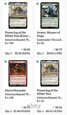 Lot Of 85 Mtg Lotr Tcg! Worth $1,400+? All Cards Nmob! Legendary, Foil, More