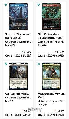 Lot Of 85 Mtg Lotr Tcg! Worth $1,400+? All Cards Nmob! Legendary, Foil, More