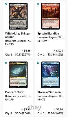 Lot Of 85 Mtg Lotr Tcg! Worth $1,400+? All Cards Nmob! Legendary, Foil, More