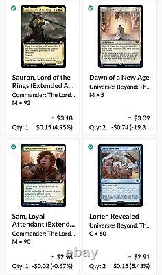 Lot Of 85 Mtg Lotr Tcg! Worth $1,400+? All Cards Nmob! Legendary, Foil, More