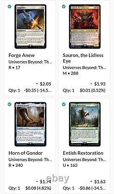 Lot Of 85 Mtg Lotr Tcg! Worth $1,400+? All Cards Nmob! Legendary, Foil, More