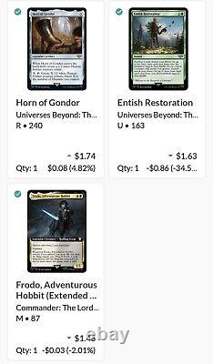 Lot Of 85 Mtg Lotr Tcg! Worth $1,400+? All Cards Nmob! Legendary, Foil, More