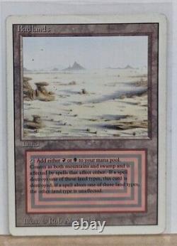 MAGIC THE GATHERING MTG BADLANDS x 4 REVISED DUAL LAND MP/HP