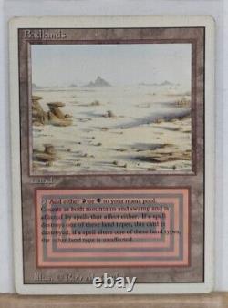 MAGIC THE GATHERING MTG BADLANDS x 4 REVISED DUAL LAND MP/HP