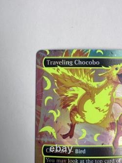MAGIC THE GATHERING Traveling Chocobo NEON INK YELLOW NM FOIL FRESH NEW