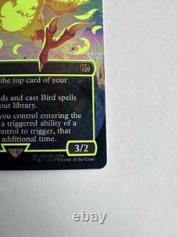 MAGIC THE GATHERING Traveling Chocobo NEON INK YELLOW NM FOIL FRESH NEW