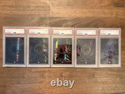 MG Oil Slick Foil Full Art Land Complete Set x5 PSA Graded SEQUENTIAL LOW POP