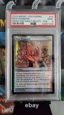 MOX DIAMOND FOIL PSA 9 Magic The Gathering MtG From The Vault Relics Card