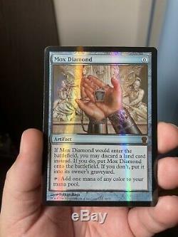 MTG 1x FOIL Mox Diamond From the Vault Relics Near-Mint + Bonus Foil Chrome Mox