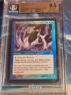 MTG 1x GERMAN FOIL ARCANIS, THE OMNIPOTENT (BGS 9.5) Onslaught mint magic PGEA