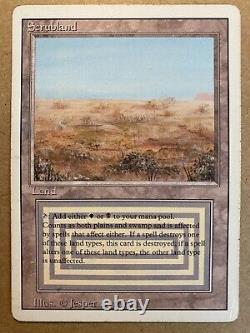 MTG 1x Scrubland Revised OLD SCHOOL Dual Land Legacy Magic the Gathering x1 HP