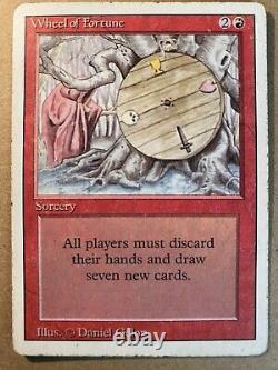 MTG 1x Wheel of Fortune Revised OLD SCHOOL Magic the Gathering Card x1 HP