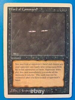 MTG 1x Word of Command UNLIMITED OLD SCHOOL Magic the Gathering Card x1 MP