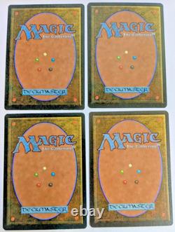 MTG 4x SET OF ALTERED Mystic Remora COA BY ORIGINAL ARTIST KEN MEYER JR