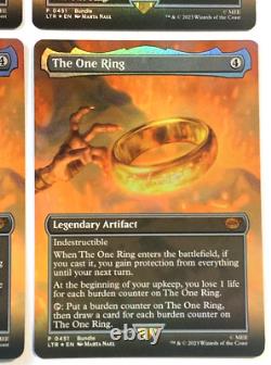 MTG 4x The One Ring BORDERLESS FOIL The Lord of the Rings 451 Pack Fresh