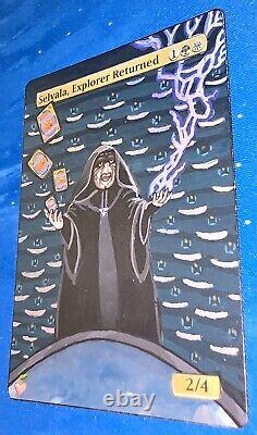 MTG ALTERED 1X FOIL Selvala Explorer Returned magic the gathering hand painted