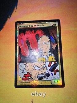 MTG ALTERED Foil 1X Xenagos, God of Revels magic the gathering hand painted OPM