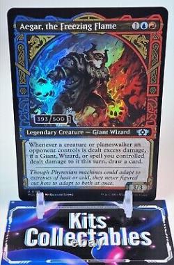 MTG Aegar, the Freezing Flame Serial Numbered Serialized Uncommon Foil 161 NM