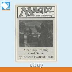 MTG Alpha Rulebook 1993 Magic the Gathering Rule Book WOTC Richard Garfield