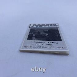 MTG Alpha Rulebook 1993 Magic the Gathering Rule Book WOTC Richard Garfield