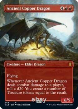 MTG Ancient Copper Dragon (Borderless) Near Mint Foil