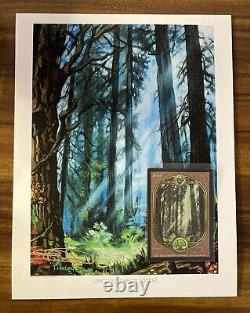 MTG? Artist Signed FOREST-Full Art Land ART PRINT & CARD? Unglued NM/M Nielsen Art
