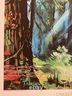 MTG? Artist Signed FOREST-Full Art Land ART PRINT & CARD? Unglued NM/M Nielsen Art