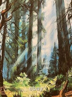 MTG? Artist Signed FOREST-Full Art Land ART PRINT & CARD? Unglued NM/M Nielsen Art