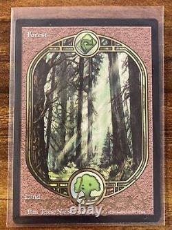 MTG? Artist Signed FOREST-Full Art Land ART PRINT & CARD? Unglued NM/M Nielsen Art