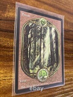 MTG? Artist Signed FOREST-Full Art Land ART PRINT & CARD? Unglued NM/M Nielsen Art