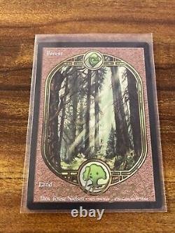 MTG? Artist Signed FOREST-Full Art Land ART PRINT & CARD? Unglued NM/M Nielsen Art