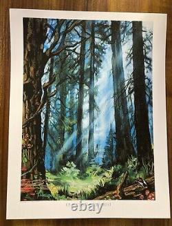 MTG? Artist Signed FOREST-Full Art Land ART PRINT & CARD? Unglued NM/M Nielsen Art