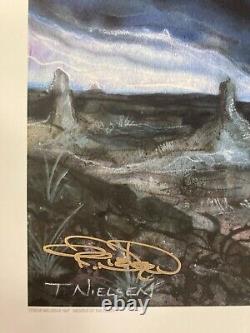 MTG? Artist Signed PLAINS-Ant Hill ART PRINT & CARD? Tempest MINT 1997 Nielsen Art